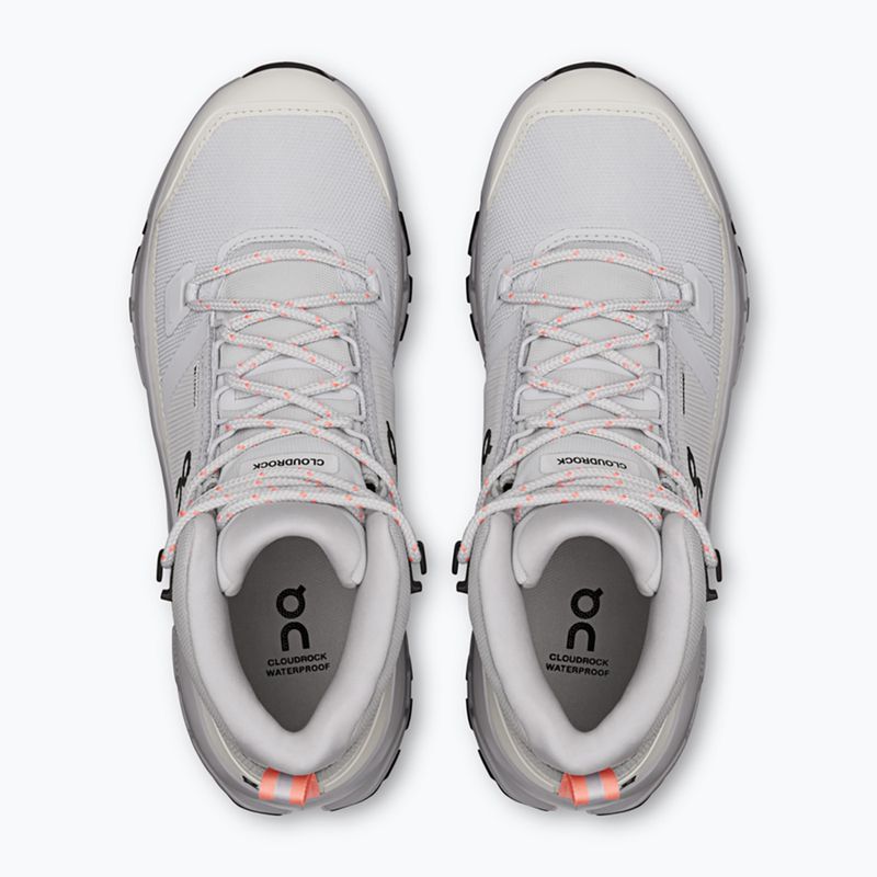 Дамски туристически обувки On Cloudrock Mid Waterproof glacier/alloy 3