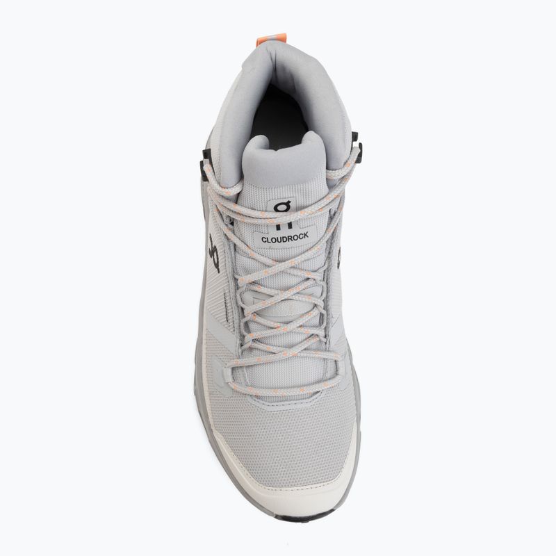 Дамски туристически обувки On Cloudrock Mid Waterproof glacier/alloy 5