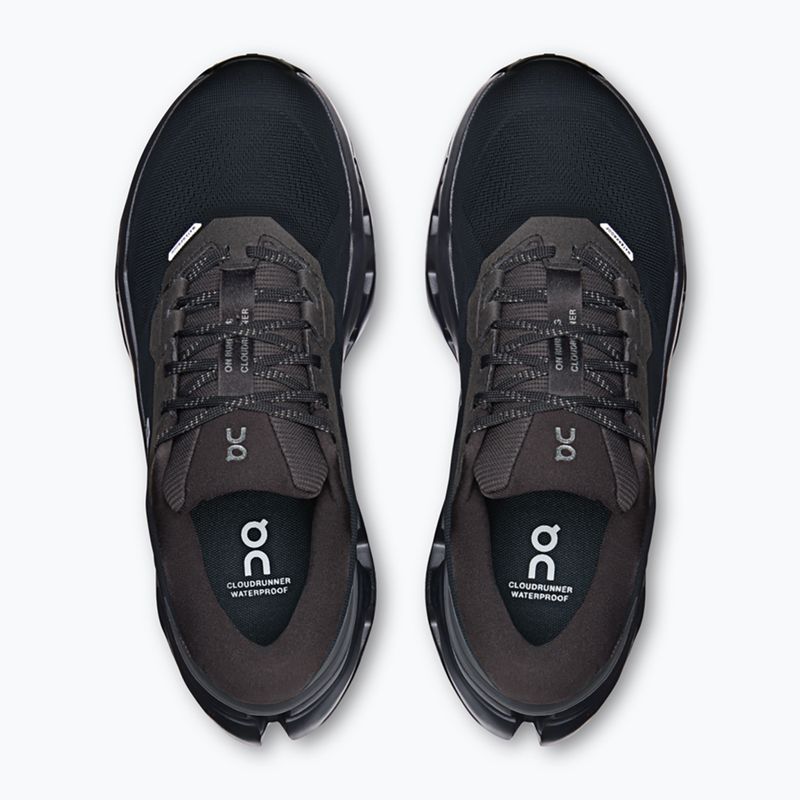 Дамски обувки за бягане On Cloudrunner 3 Waterproof black/black 6