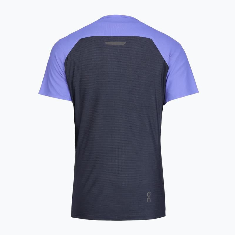Дамска тениска за бягане On Performance-T sailor navy 2