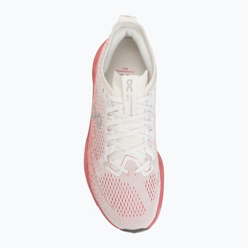 Дамски обувки за бягане On Cloudsurfer Max white/camellia 5