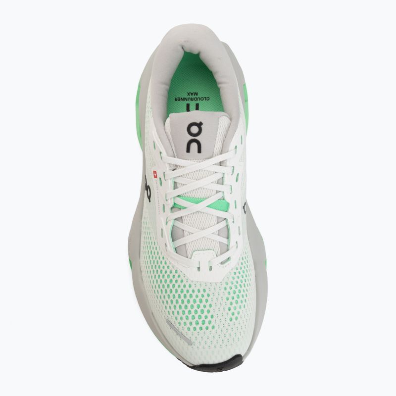 Дамски обувки за бягане On Cloudrunner 3 Max white/verdite 5