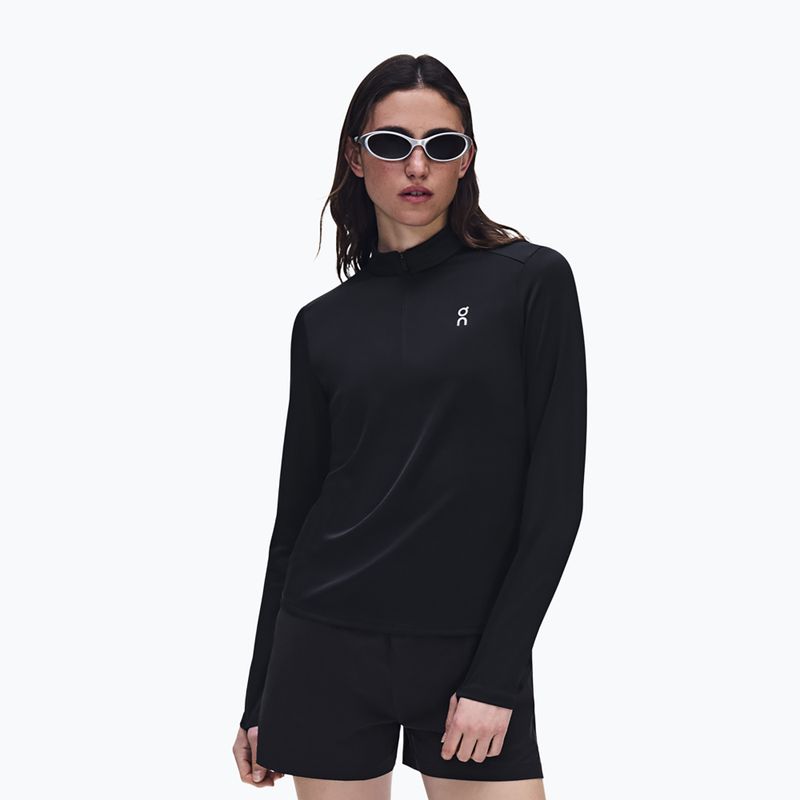 Дамски суитшърт за бягане On Core 1/4 Zip black 4