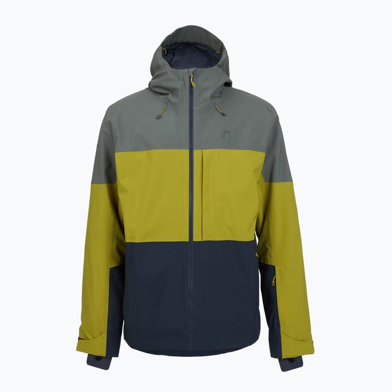 Мъжко скиорско яке SCOTT Ultimate Dryo 10 shadow grey/meadow green
