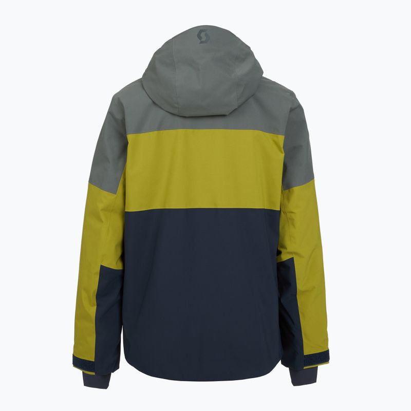 Мъжко скиорско яке SCOTT Ultimate Dryo 10 shadow grey/meadow green 2