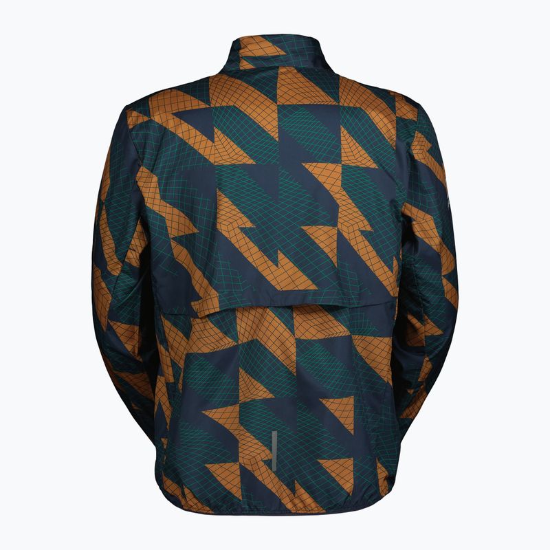 Мъжко яке за бягане SCOTT Endurance Tech Windbreaker dark blue/bread brown 2