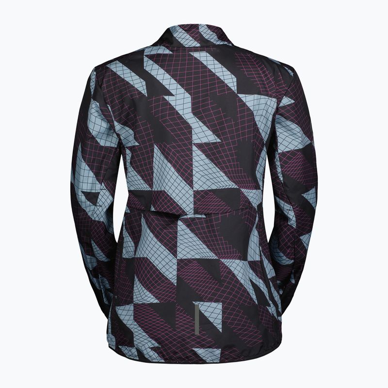 Дамско яке за вятър SCOTT Endurance Tech Windbreaker black/morning blue 2