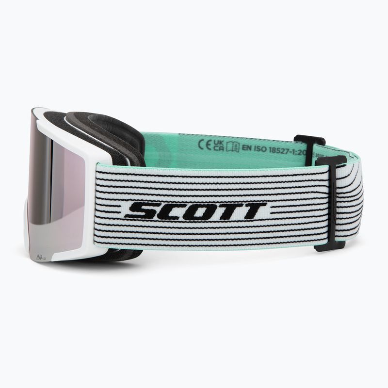 Скиорски очила SCOTT Shield white/mint green/amp lavender chrome 4