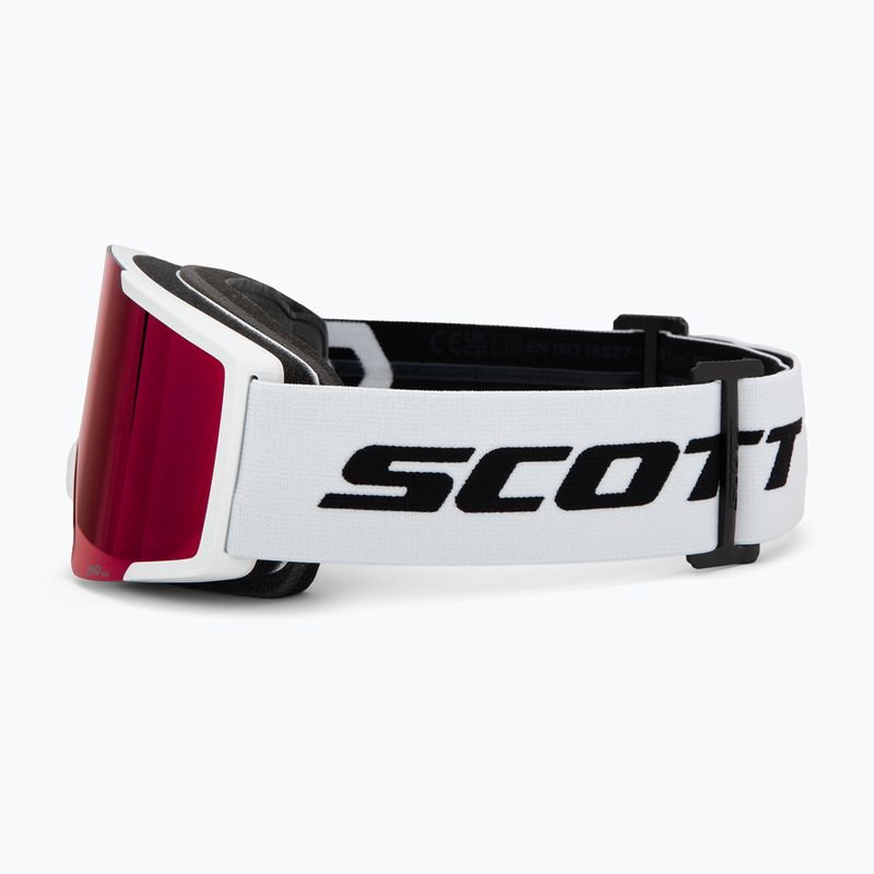 Скиорски очила SCOTT Shield mineral white/black/amp red chrome 4