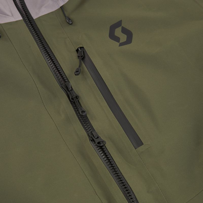 Мъжко скиорско яке SCOTT Ultimate GTX douglas green/evening grey 4