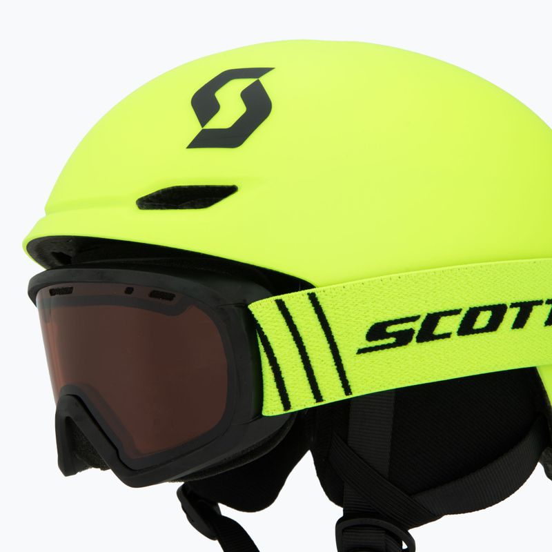 Детска скиорска каска SCOTT Keeper 2 + ски очила Witty neon yellow 8