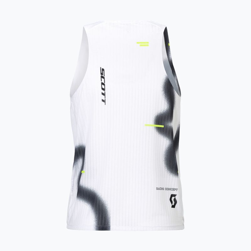 Мъжка тениска за бягане SCOTT RC Run Tank white/black 2