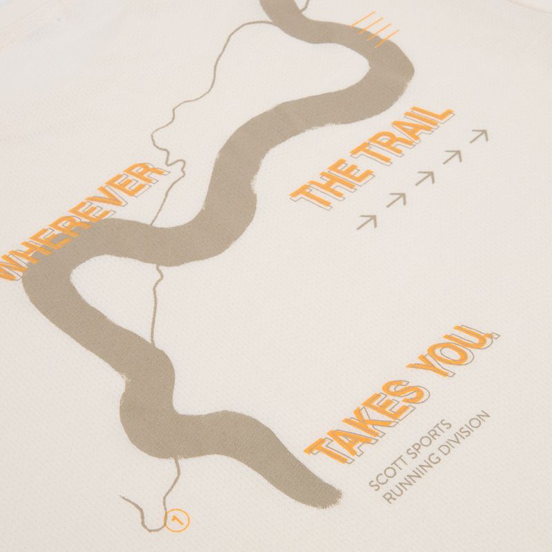 Мъжка тениска за бягане SCOTT Endurance DRI Tee cotton white/toast beige 4