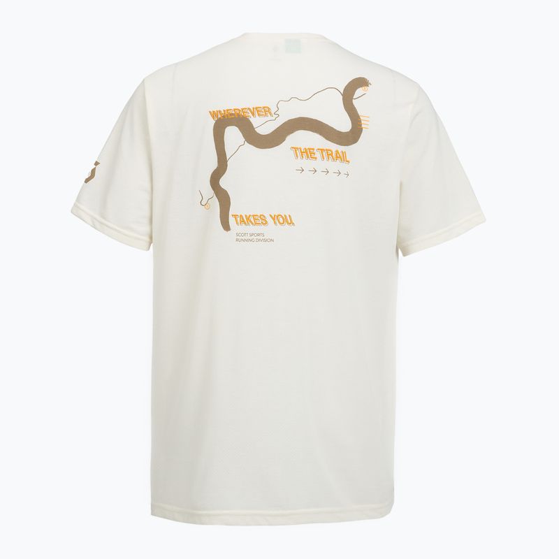 Мъжка тениска за бягане SCOTT Endurance DRI Tee white/toast beige 2