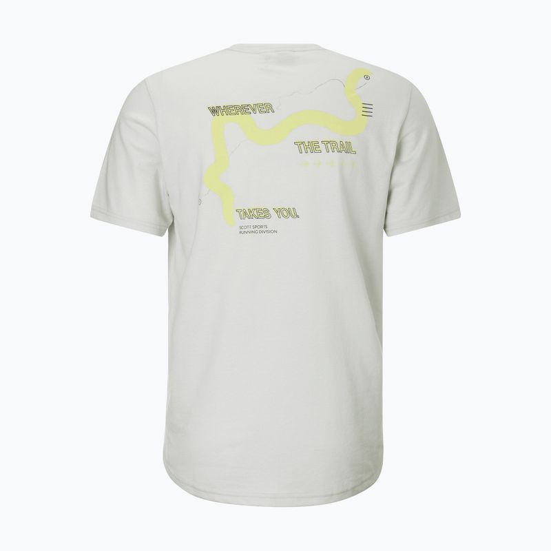 Мъжка тениска за бягане SCOTT Endurance DRI Tee spray grey/acid yellow 2