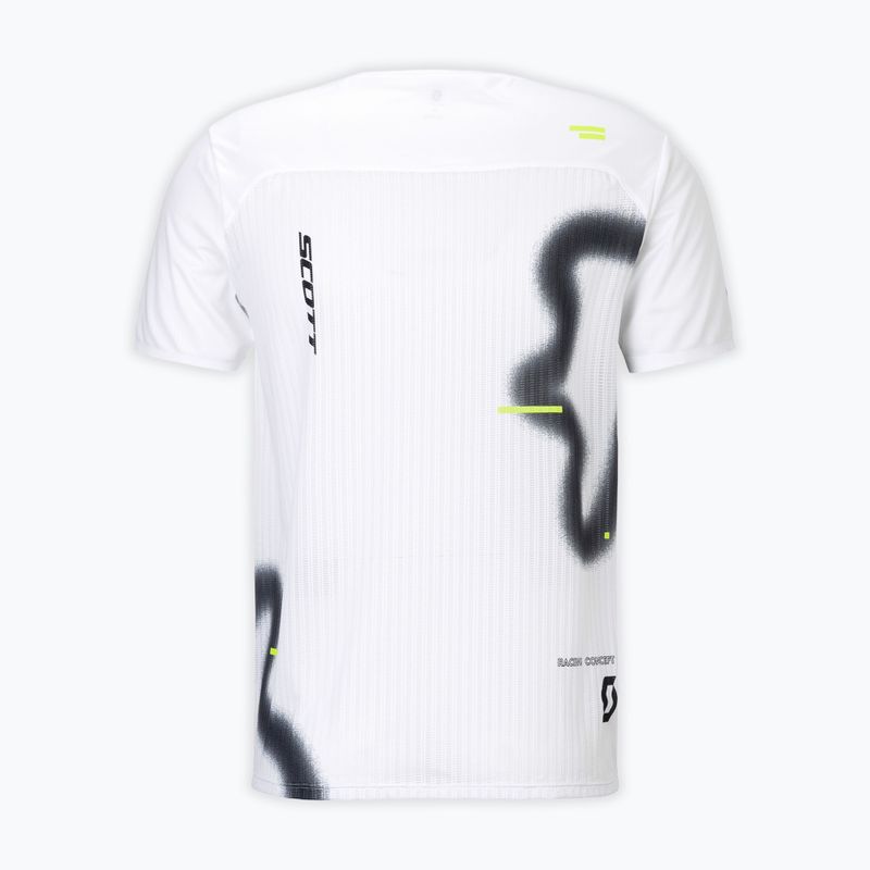 Мъжка тениска за бягане SCOTT RC Run white/black 2