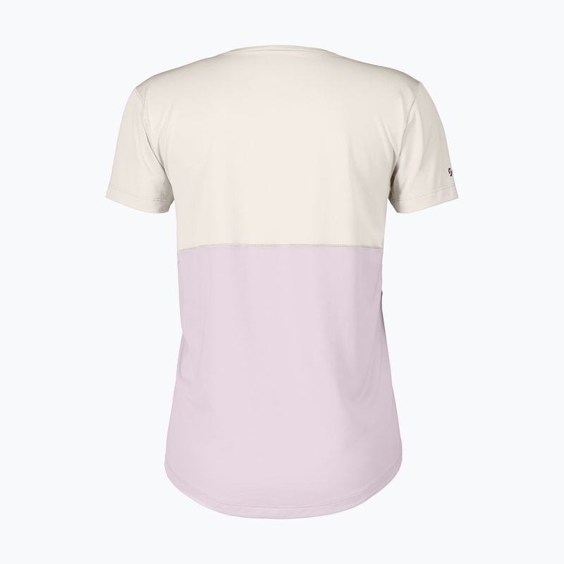 Дамска тениска за бягане SCOTT Endurance Tech cotton white/bliss pink 2
