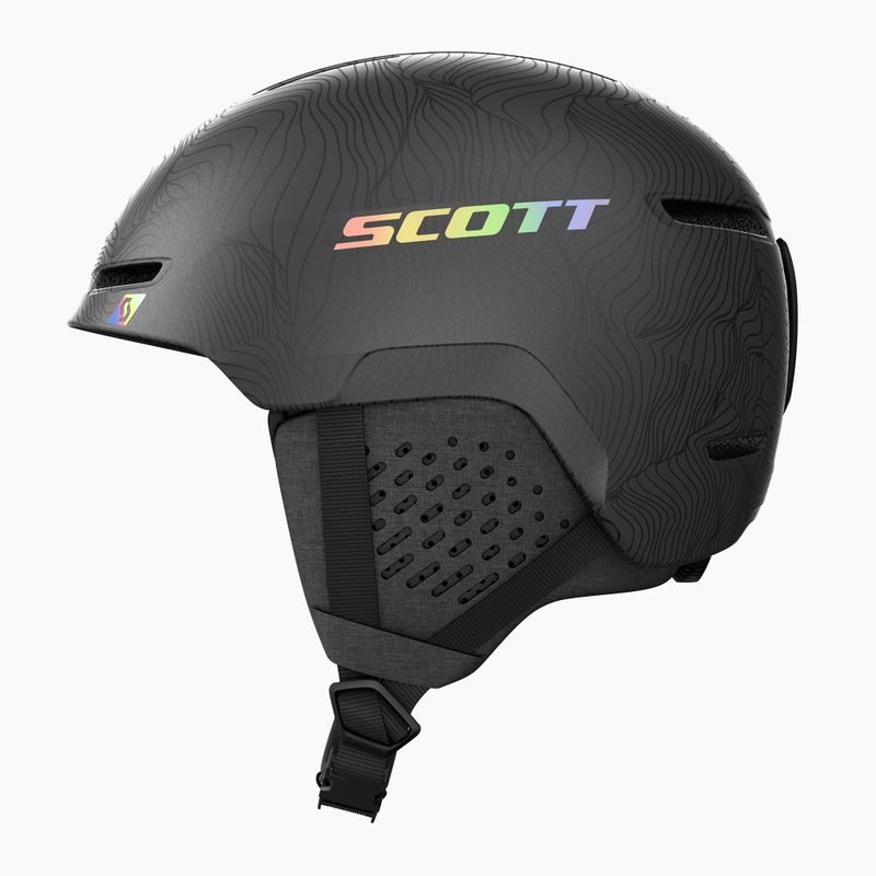 Скиорска каска SCOTT Track granite black/holo silver 2