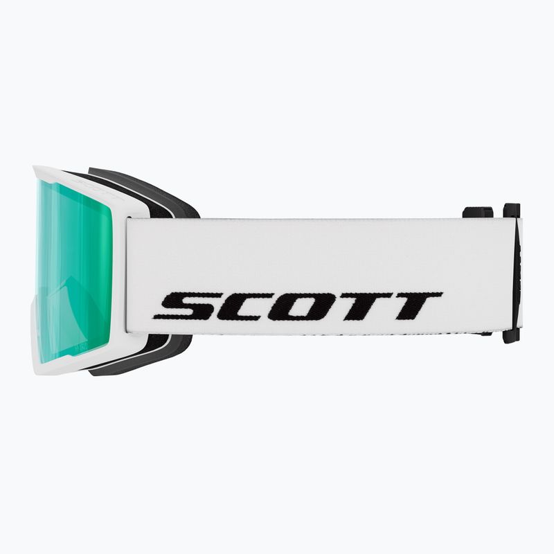 Скиорскa маска SCOTT Trace Pro white/green chrome 2