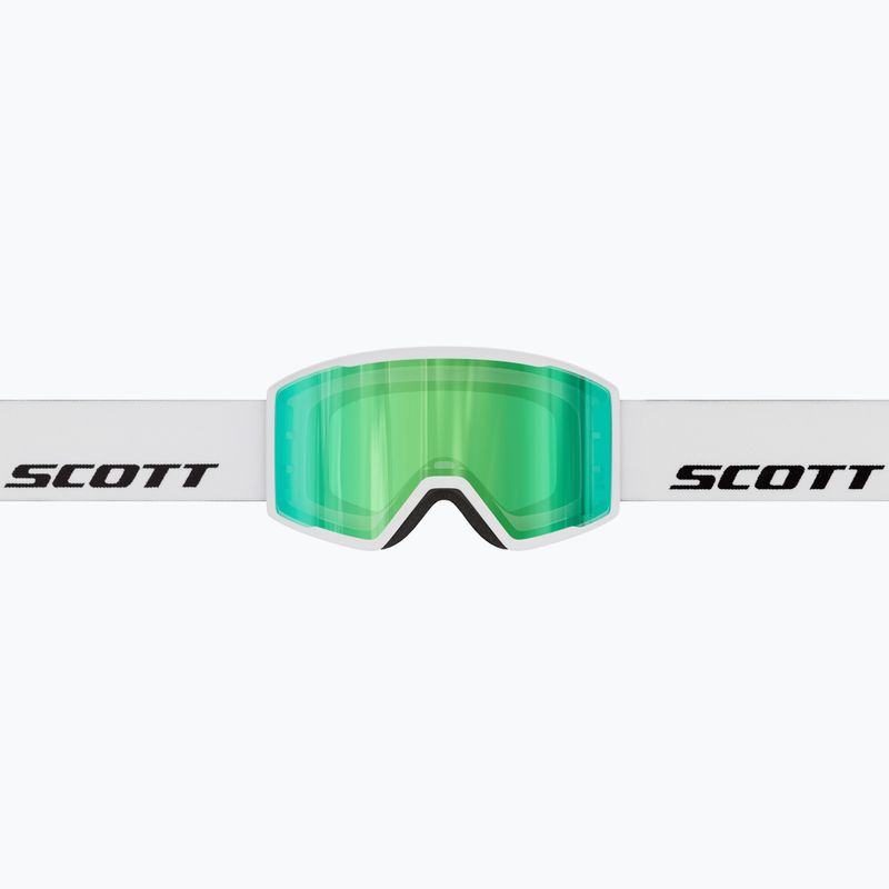 Скиорскa маска SCOTT Trace Pro white/green chrome 3