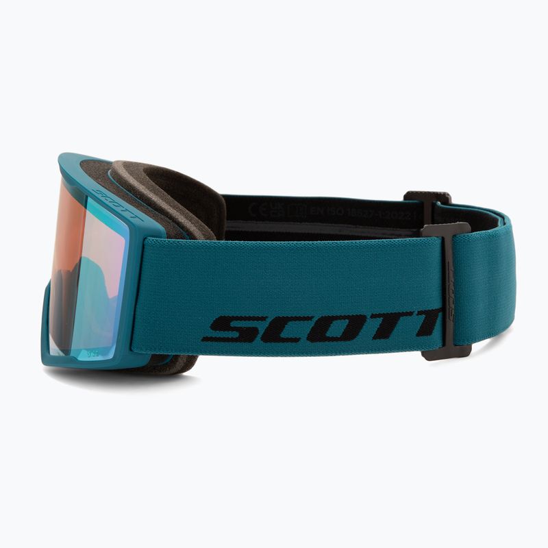 Скиорскa маска SCOTT Trace Pro petrol green/green chrome 4