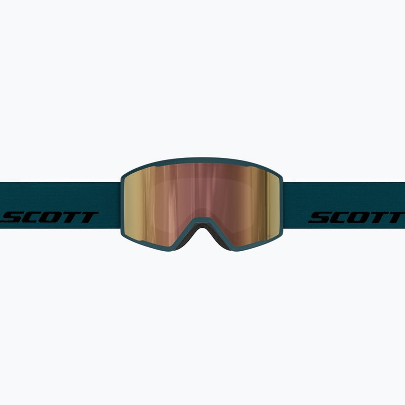 Скиорскa маска SCOTT Trace Pro Light Sensitive petrol green/amp ls cinnamon chrome 3