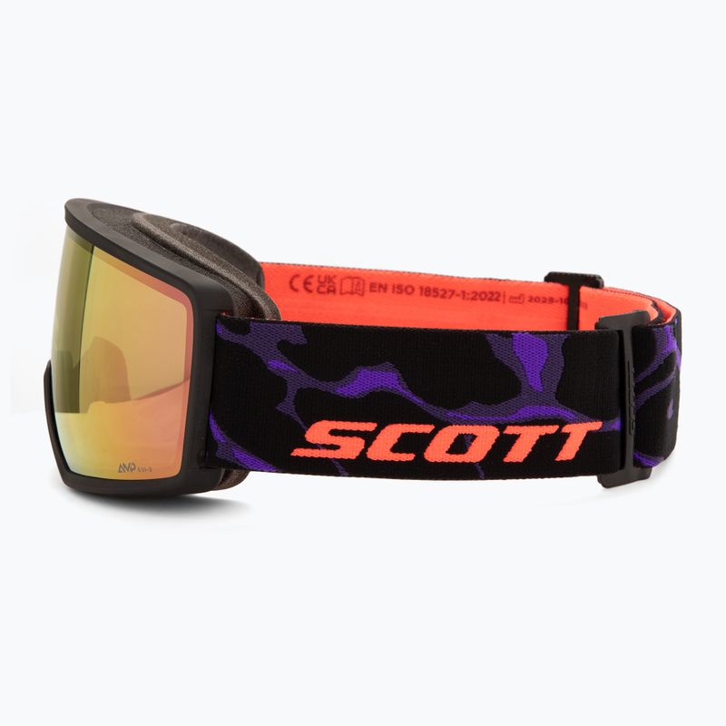 Скиорскa маска Scott Neo Light Sensitive S1-3 black/purple/amp ls cinnamon chrome 4