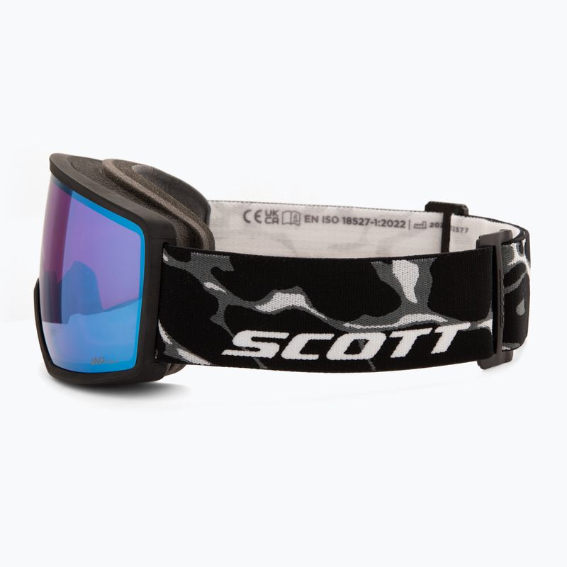 Скиорскa маска Scott Neo Light Sensitive S2-4 granite black/white/amp ls blue chrome 4