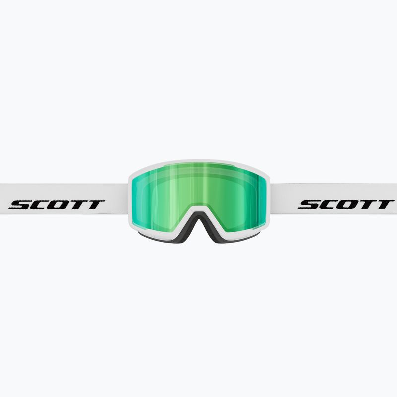 Скиорскa маска SCOTT Trace Pro Compact white/green chrome 3