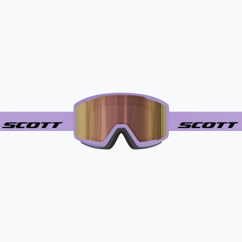 Скиорскa маска SCOTT Trace Pro Compact Light Sensitive S1-3 sherbet purple/black/amp ls cinnamon chrome 4