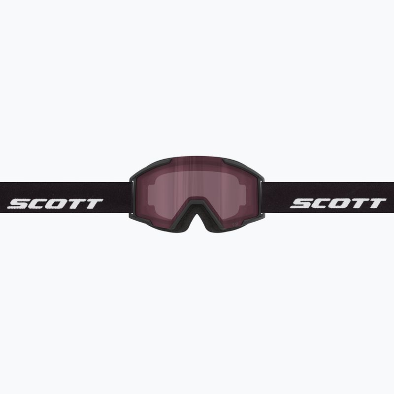 Детска скиорска маска SCOTT Shield black/rose 4