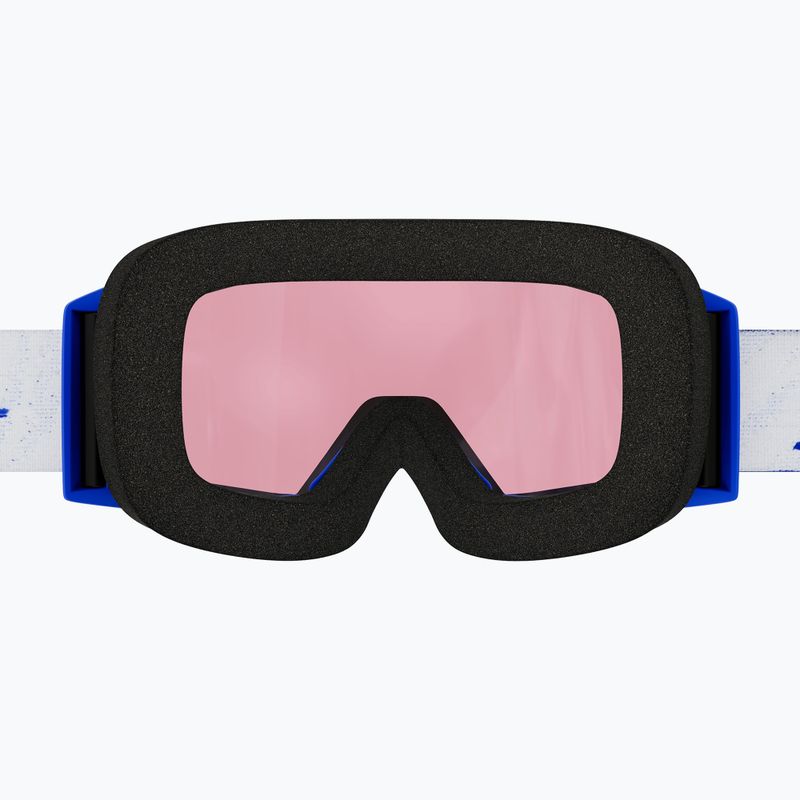 Детска скиорска маска SCOTT Shield blue/white/rose 2