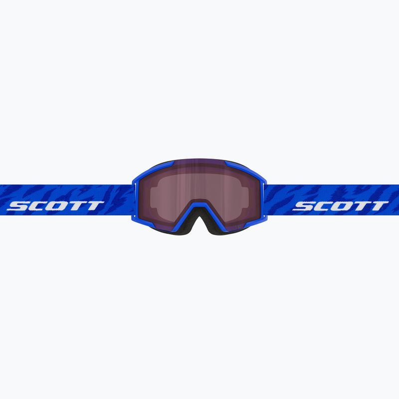 Детска скиорска маска SCOTT Shield blue/white/rose 4