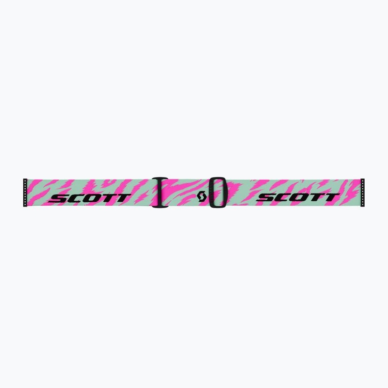 Детска скиорска маска SCOTT Shield neon pink/mint green/rose 5