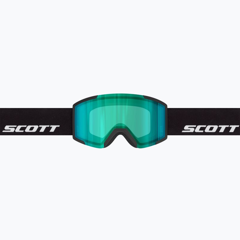 Скиорскa маска SCOTT Shield black/amp green chrome 2