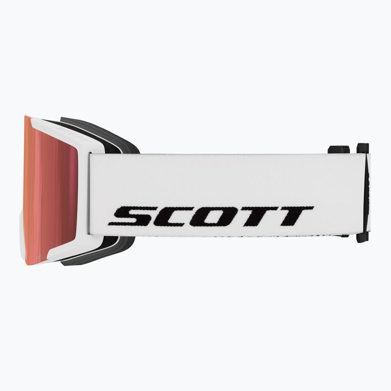 Скиорскa маска SCOTT Shield white/amp red chrome 2