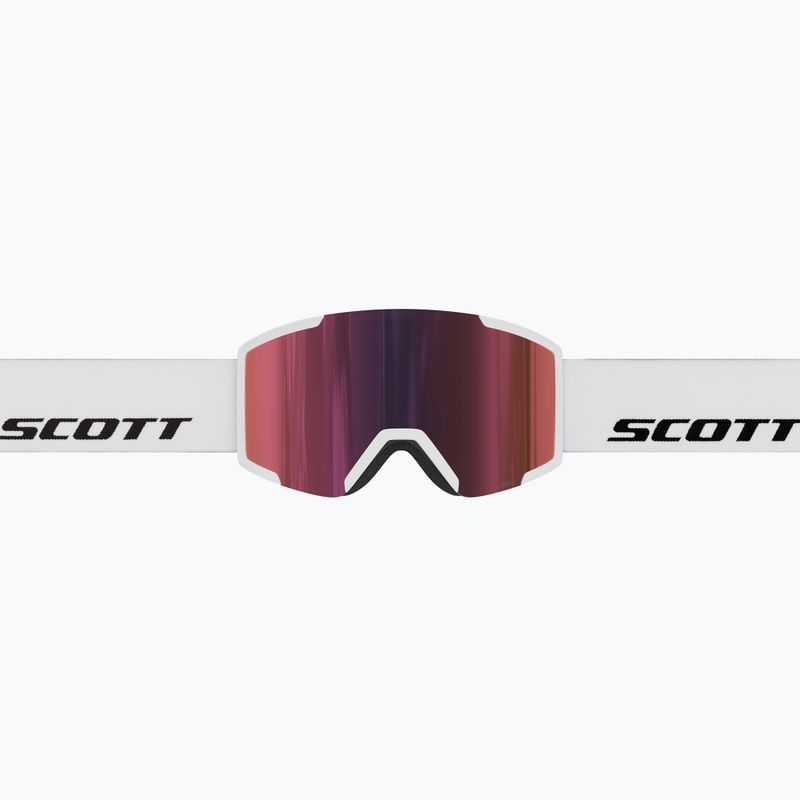 Скиорскa маска SCOTT Shield white/amp red chrome 4