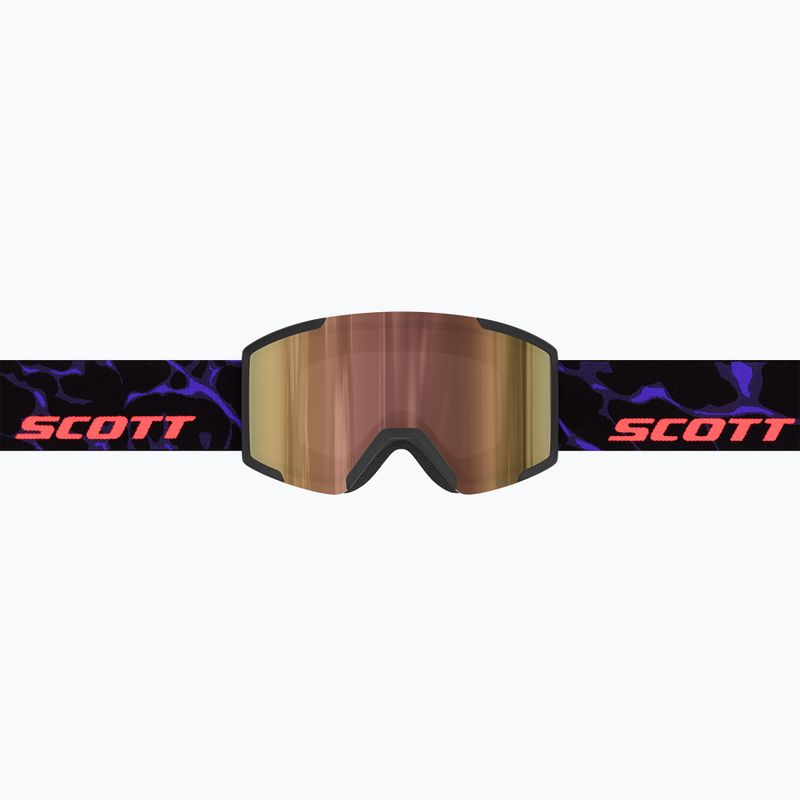 Скиорскa маска SCOTT Shield LS black/purple/cinnamon chrome 2