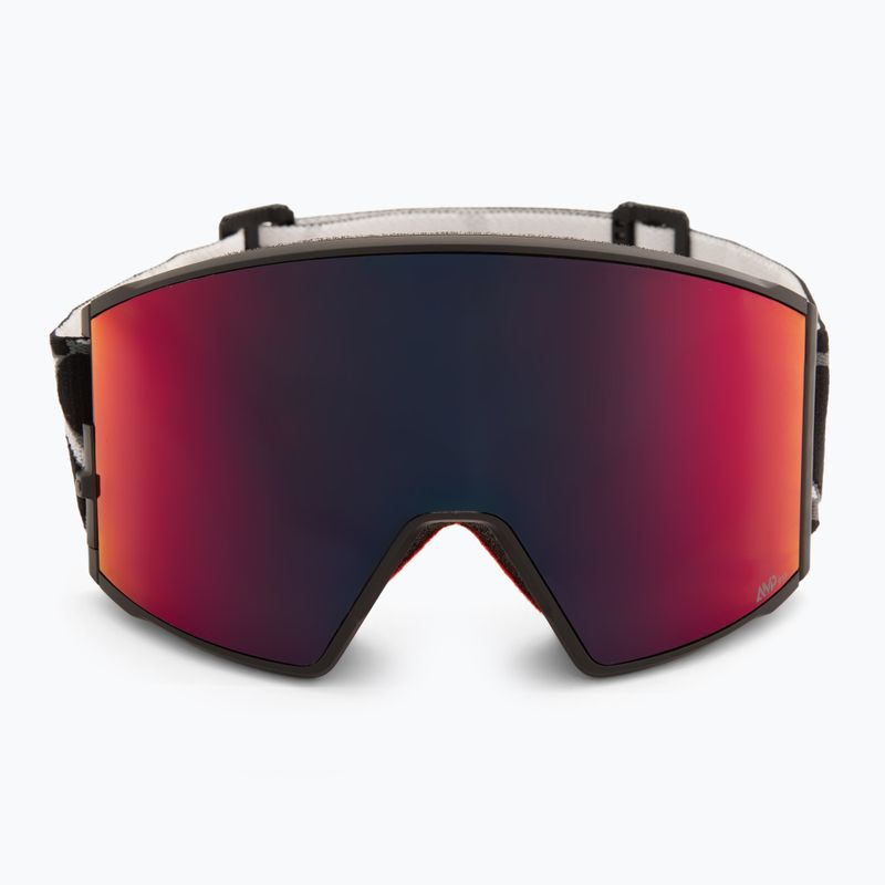Скиорскa маска SCOTT React Light Sensitive granite black/white/amp red chrome 3