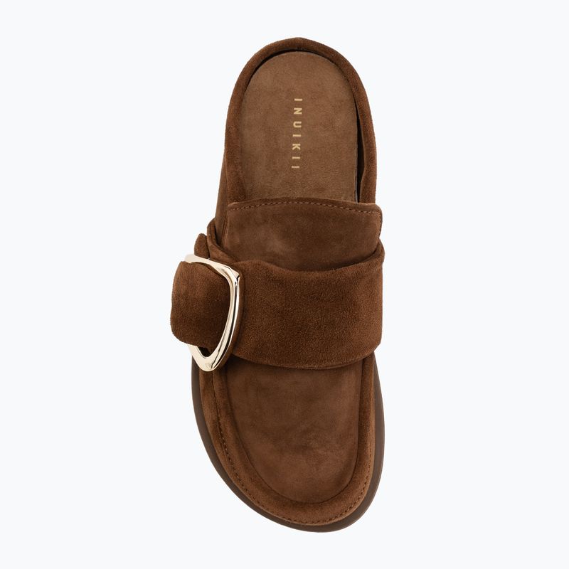 Дамски чехли INUIKII Mule Soft brown 5