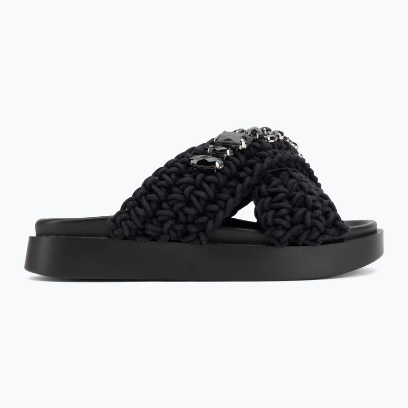 Дамски чехли INUIKII Woven Stones black 2