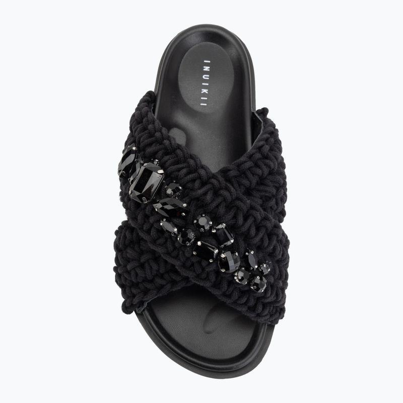 Дамски чехли INUIKII Woven Stones black 5