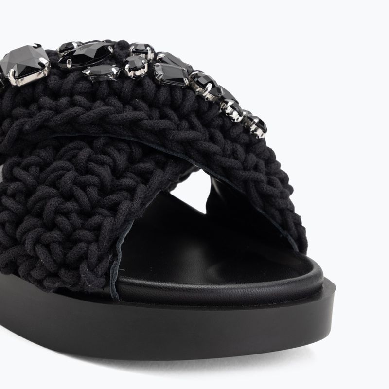 Дамски чехли INUIKII Woven Stones black 7
