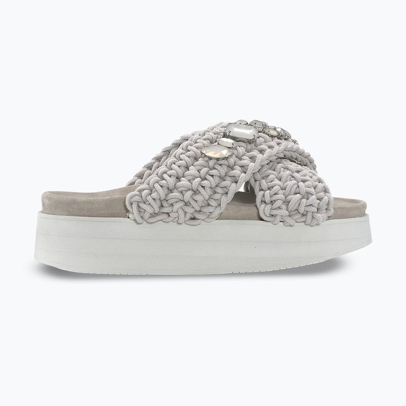Дамски чехли INUIKII Woven Stones Platform stone grey 2