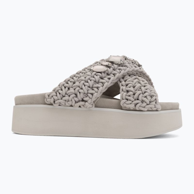 Дамски чехли INUIKII Woven Stones Platform stone grey 2