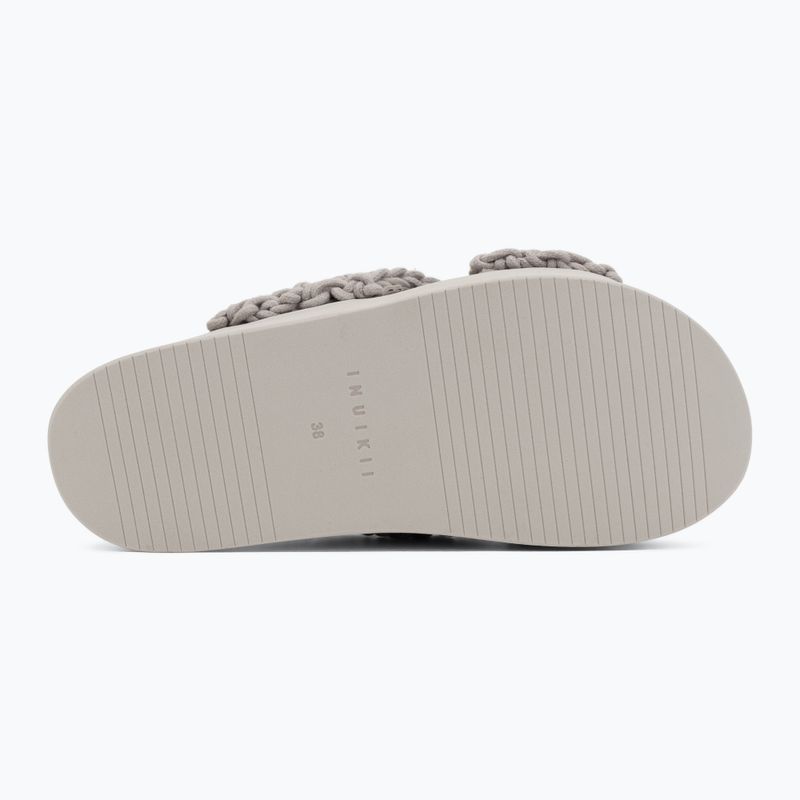 Дамски чехли INUIKII Woven Stones Platform stone grey 4