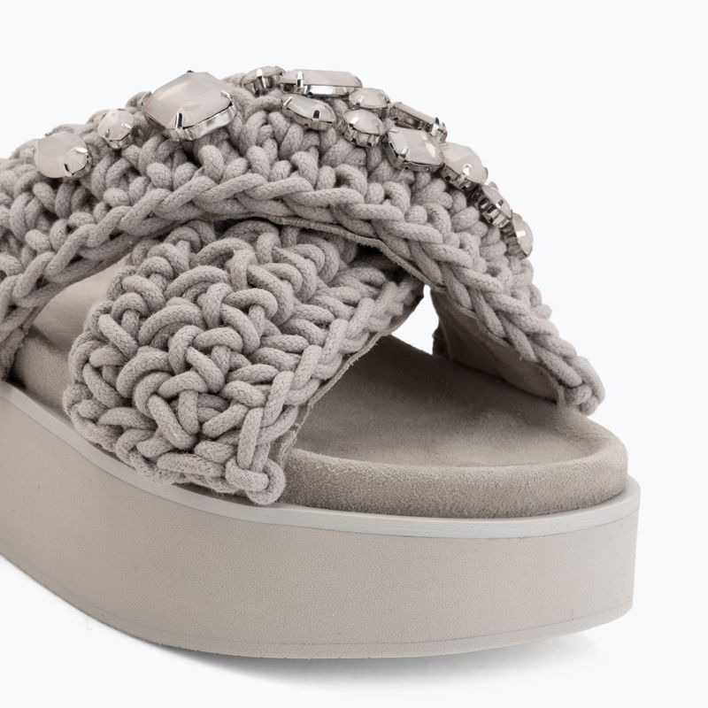 Дамски чехли INUIKII Woven Stones Platform stone grey 7
