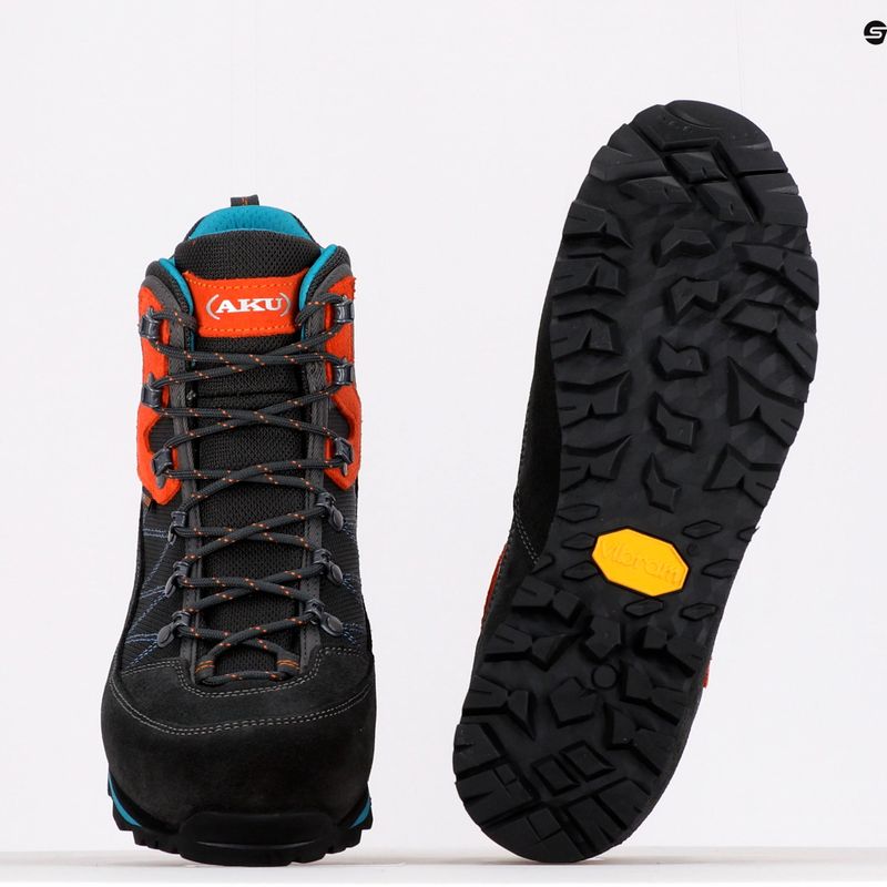 AKU Trekker Lite III GTX мъжки ботуши за трекинг тъмно сиво/оранжево 11