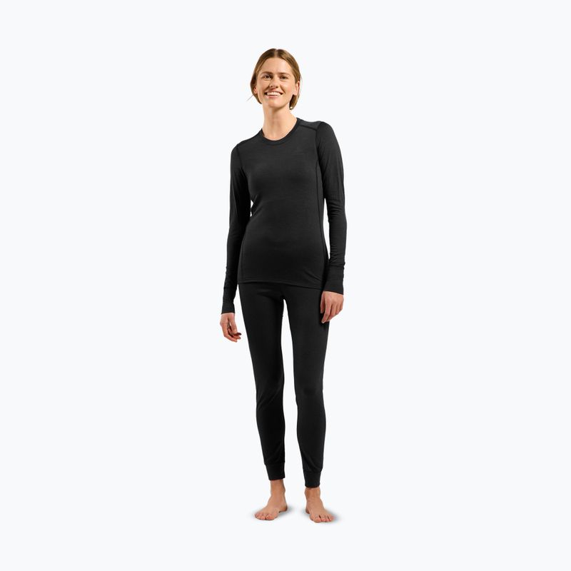 Дамски термоактивен суитшърт ODLO Merino 200 Bl Top Crew Neck black 2