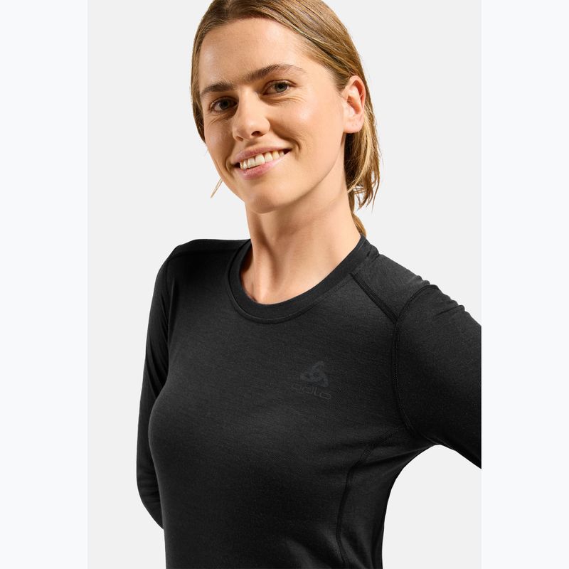 Дамски термоактивен суитшърт ODLO Merino 200 Bl Top Crew Neck black 4